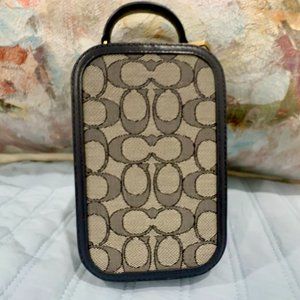 Coach Navy Eva Phone Crossbody